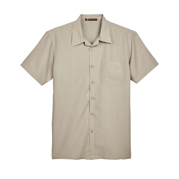 Harriton Men's Barbados Textured Camp Shirt - Harriton Men's Barbados Textured Camp Shirt - Image 78 of 79