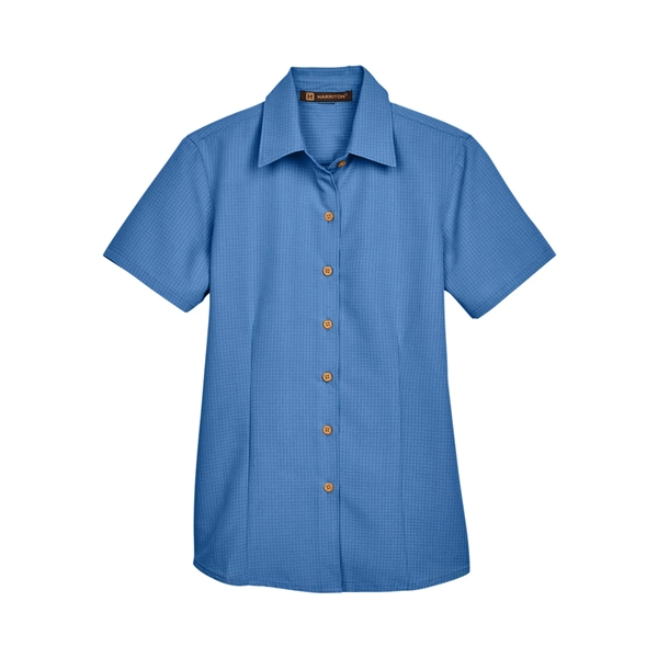 Harriton Ladies' Barbados Textured Camp Shirt - Harriton Ladies' Barbados Textured Camp Shirt - Image 33 of 79