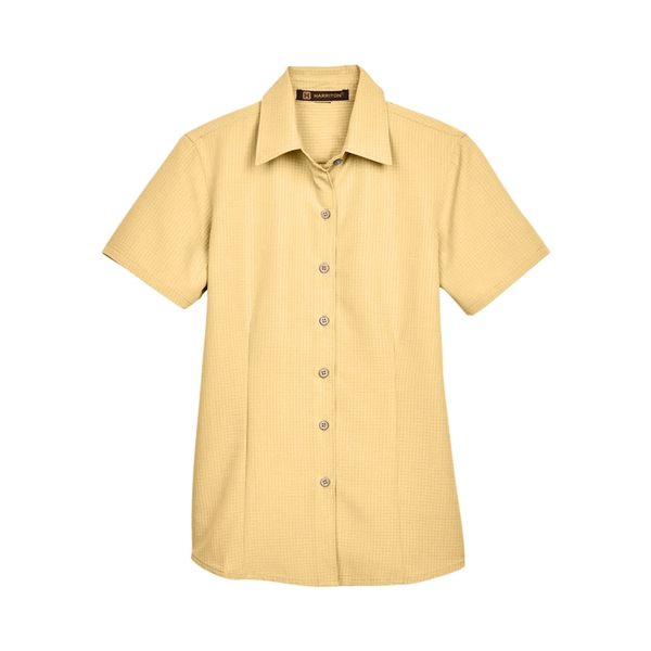 Harriton Ladies' Barbados Textured Camp Shirt - Harriton Ladies' Barbados Textured Camp Shirt - Image 58 of 79