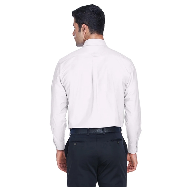 Harriton Men's Long-Sleeve Oxford with Stain-Release - Harriton Men's Long-Sleeve Oxford with Stain-Release - Image 16 of 30