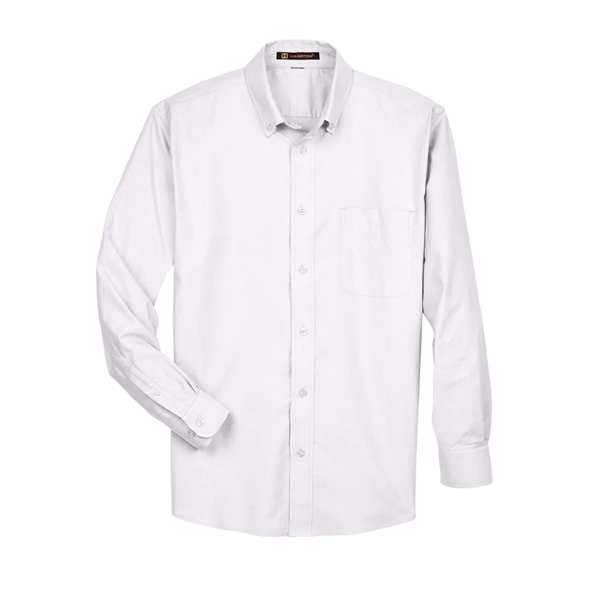 Harriton Men's Long-Sleeve Oxford with Stain-Release - Harriton Men's Long-Sleeve Oxford with Stain-Release - Image 17 of 30