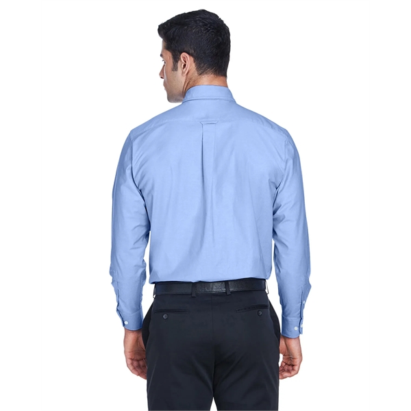 Harriton Men's Long-Sleeve Oxford with Stain-Release - Harriton Men's Long-Sleeve Oxford with Stain-Release - Image 20 of 30