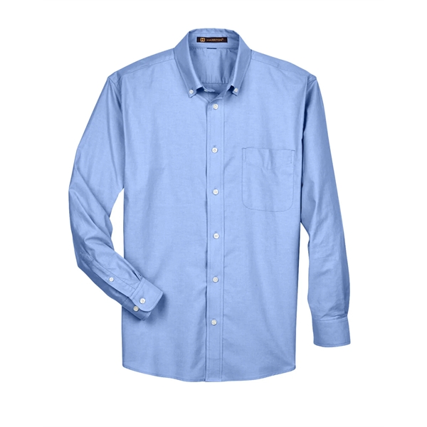 Harriton Men's Long-Sleeve Oxford with Stain-Release - Harriton Men's Long-Sleeve Oxford with Stain-Release - Image 21 of 30