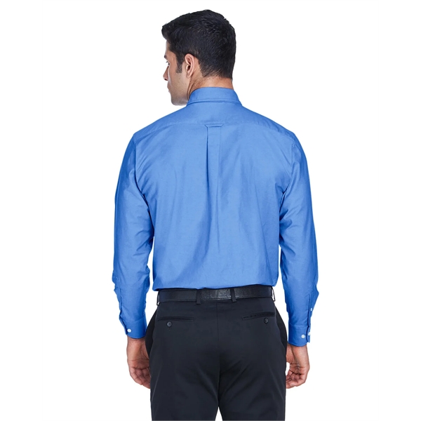 Harriton Men's Long-Sleeve Oxford with Stain-Release - Harriton Men's Long-Sleeve Oxford with Stain-Release - Image 24 of 30