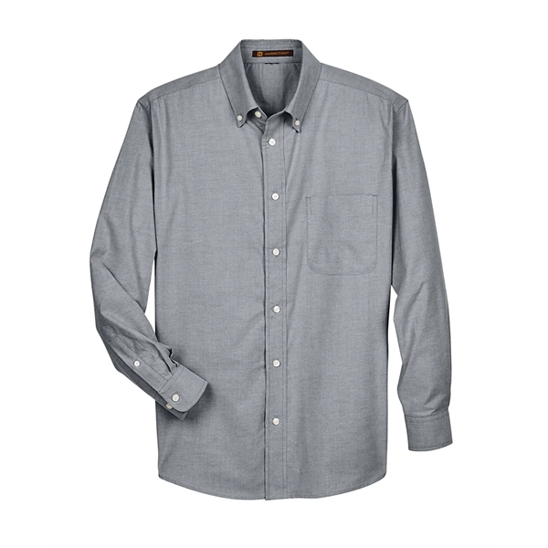 Harriton Men's Long-Sleeve Oxford with Stain-Release - Harriton Men's Long-Sleeve Oxford with Stain-Release - Image 29 of 30