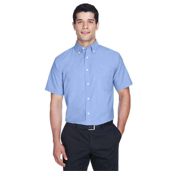 Harriton Men's Short-Sleeve Oxford with Stain-Release - Harriton Men's Short-Sleeve Oxford with Stain-Release - Image 16 of 30