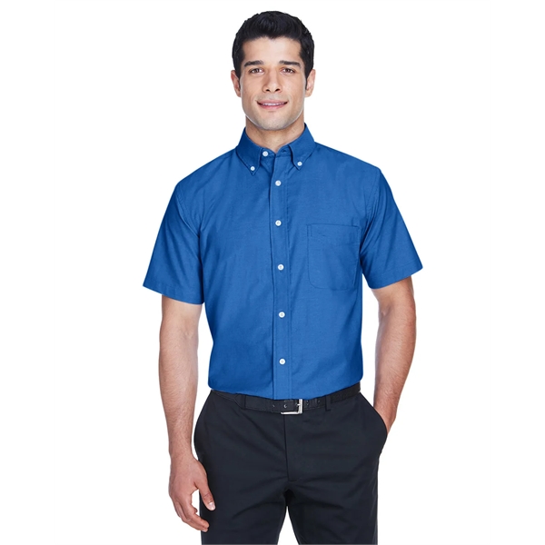 Harriton Men's Short-Sleeve Oxford with Stain-Release - Harriton Men's Short-Sleeve Oxford with Stain-Release - Image 21 of 30