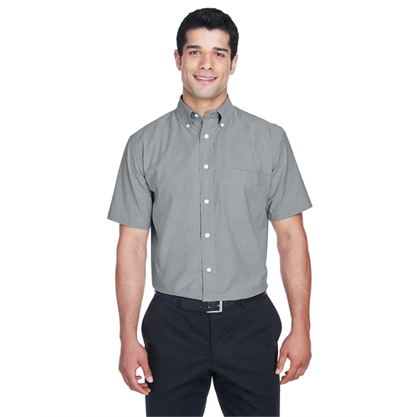 Harriton Men's Short-Sleeve Oxford with Stain-Release - Harriton Men's Short-Sleeve Oxford with Stain-Release - Image 26 of 30