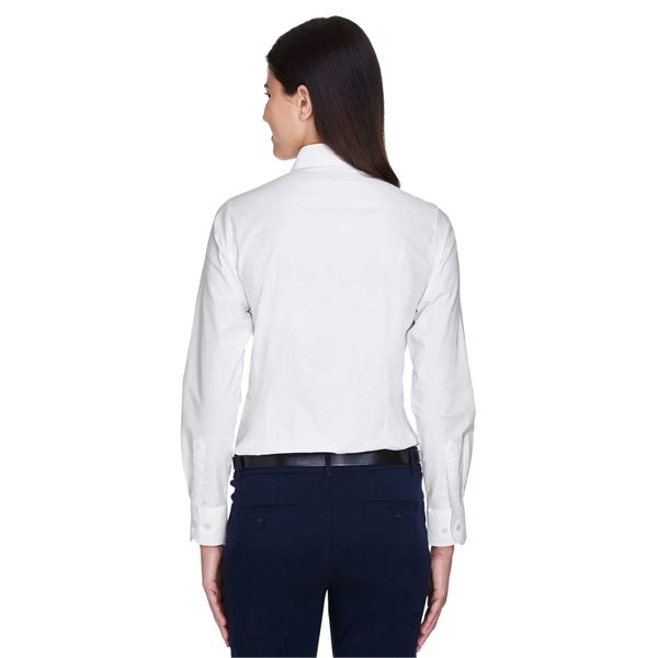 Harriton Ladies' Long-Sleeve Oxford with Stain-Release - Harriton Ladies' Long-Sleeve Oxford with Stain-Release - Image 12 of 34