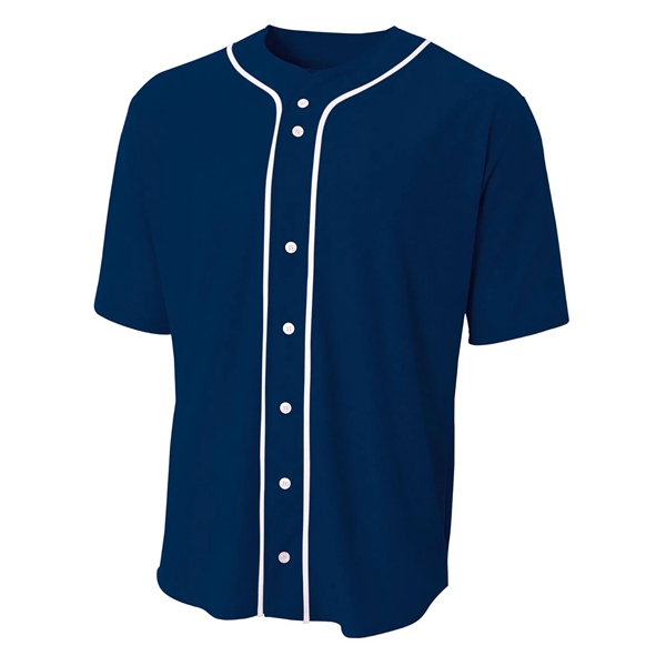 A4 Short Sleeve Full Button Baseball Top - A4 Short Sleeve Full Button Baseball Top - Image 32 of 68