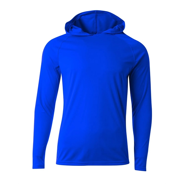 A4 Youth Long Sleeve Hooded T-Shirt - A4 Youth Long Sleeve Hooded T-Shirt - Image 9 of 35