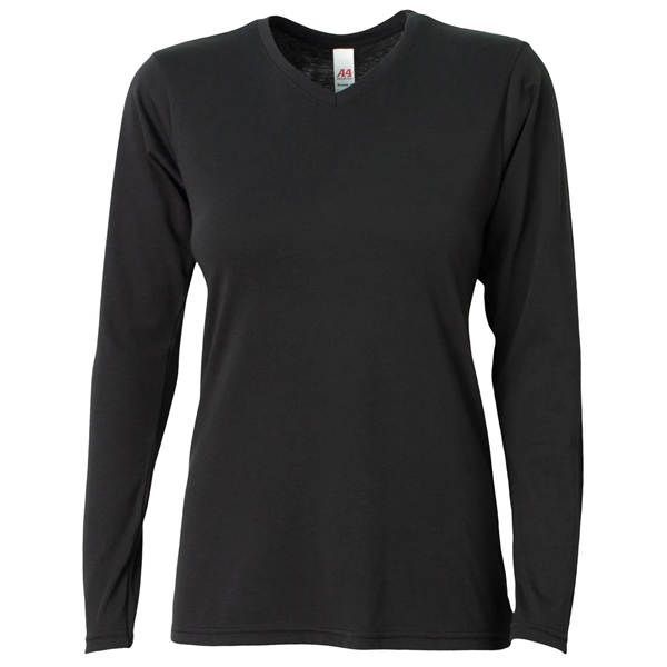 A4 Ladies' Long-Sleeve Softek V-Neck T-Shirt - A4 Ladies' Long-Sleeve Softek V-Neck T-Shirt - Image 9 of 47