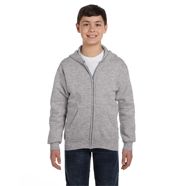 Hanes Youth EcoSmart® Full-Zip Hooded Sweatshirt - Hanes Youth EcoSmart® Full-Zip Hooded Sweatshirt - Image 33 of 55