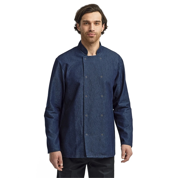 Artisan Collection by Reprime Unisex Denim Chef's Jacket - Artisan Collection by Reprime Unisex Denim Chef's Jacket - Image 20 of 26