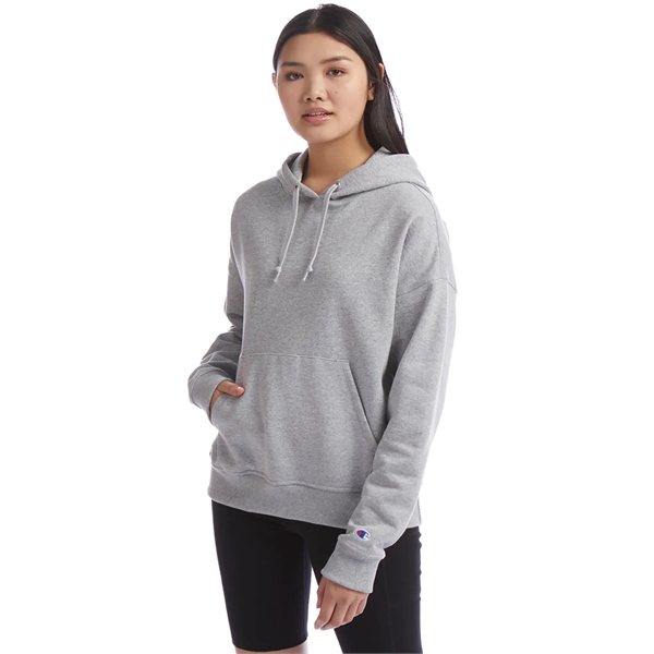 Champion Ladies' PowerBlend Relaxed Hooded Sweatshirt - Champion Ladies' PowerBlend Relaxed Hooded Sweatshirt - Image 1 of 29