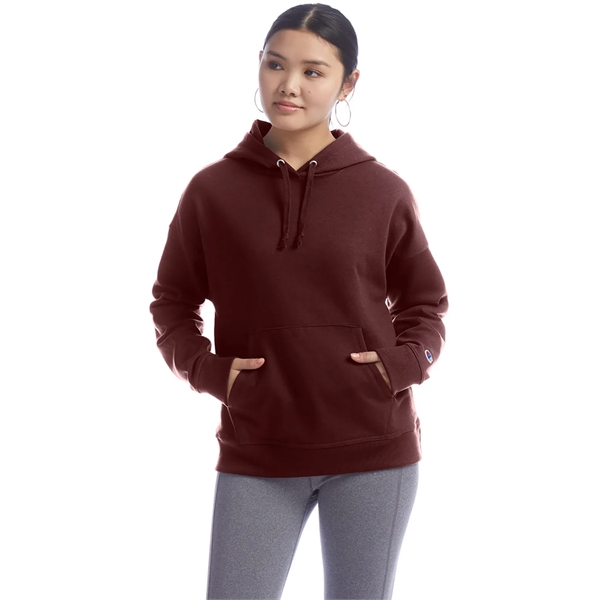 Champion Ladies' PowerBlend Relaxed Hooded Sweatshirt - Champion Ladies' PowerBlend Relaxed Hooded Sweatshirt - Image 3 of 29