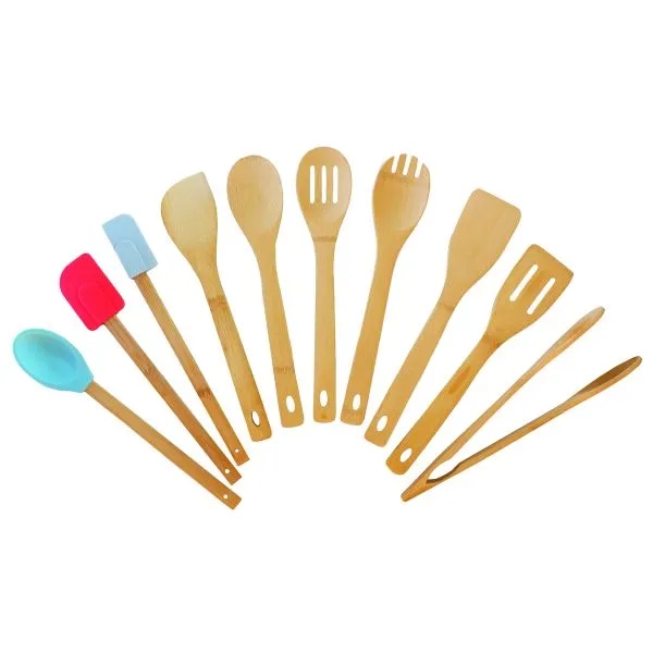 TB Home 10-Piece Bamboo Cooking Utensil Set - TB Home 10-Piece Bamboo Cooking Utensil Set - Image 0 of 1