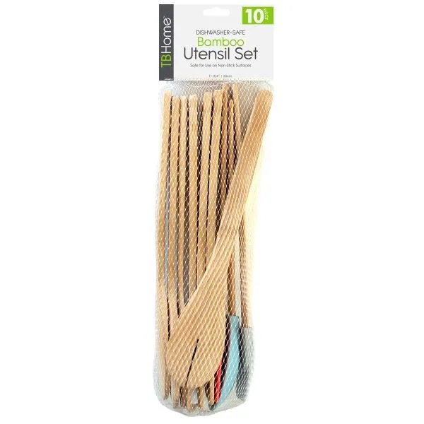TB Home 10-Piece Bamboo Cooking Utensil Set - TB Home 10-Piece Bamboo Cooking Utensil Set - Image 1 of 1