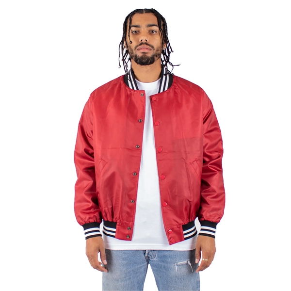 Shaka Wear Men's Varsity Bomber Jacket - Shaka Wear Men's Varsity Bomber Jacket - Image 0 of 11