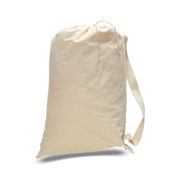 Cotton Canvas Drawstring Bag USA Decorated