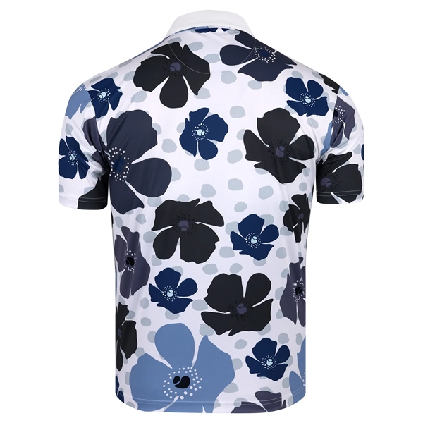 Men's Flower Printed Polo - Men's Flower Printed Polo - Image 1 of 1