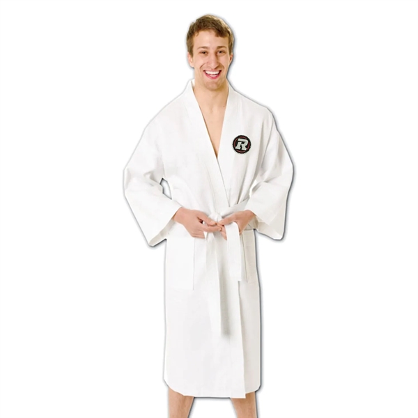 100% Cotton Italian Waffle Weave Bath Robe