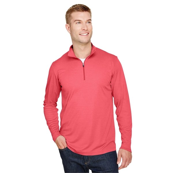 Team 365 Men's Zone Sonic Heather Performance Quarter-Zip - Team 365 Men's Zone Sonic Heather Performance Quarter-Zip - Image 43 of 63