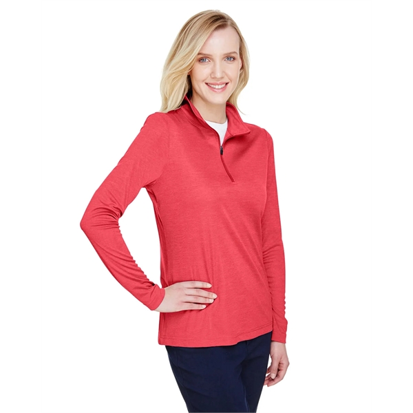 Team 365 Ladies' Zone Sonic Heather Performance Quarter-Zip - Team 365 Ladies' Zone Sonic Heather Performance Quarter-Zip - Image 44 of 62