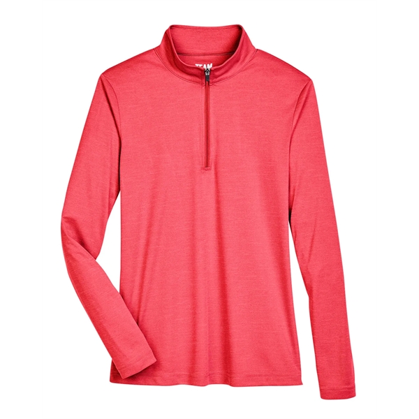 Team 365 Ladies' Zone Sonic Heather Performance Quarter-Zip - Team 365 Ladies' Zone Sonic Heather Performance Quarter-Zip - Image 46 of 62