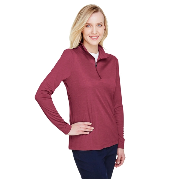 Team 365 Ladies' Zone Sonic Heather Performance Quarter-Zip - Team 365 Ladies' Zone Sonic Heather Performance Quarter-Zip - Image 59 of 62