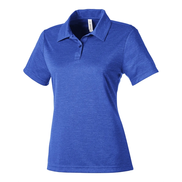 Team 365 Ladies' Zone Sonic Heather Performance Polo - Team 365 Ladies' Zone Sonic Heather Performance Polo - Image 34 of 39