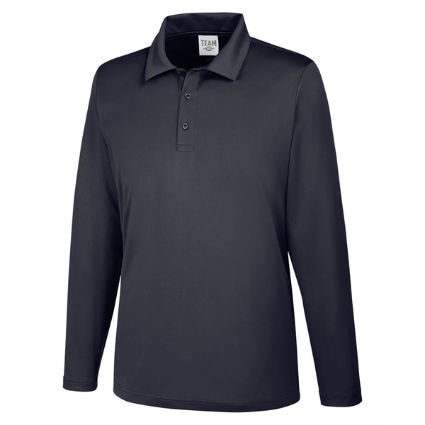 Team 365 Men's Zone Performance Long Sleeve Polo - Team 365 Men's Zone Performance Long Sleeve Polo - Image 22 of 46