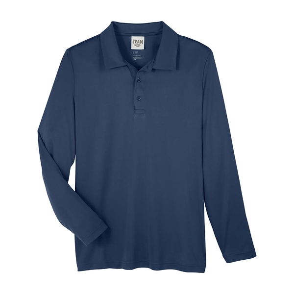 Team 365 Men's Zone Performance Long Sleeve Polo - Team 365 Men's Zone Performance Long Sleeve Polo - Image 26 of 46