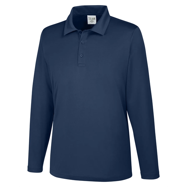 Team 365 Men's Zone Performance Long Sleeve Polo - Team 365 Men's Zone Performance Long Sleeve Polo - Image 28 of 46