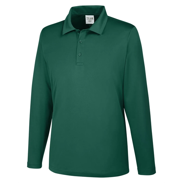 Team 365 Men's Zone Performance Long Sleeve Polo - Team 365 Men's Zone Performance Long Sleeve Polo - Image 32 of 46