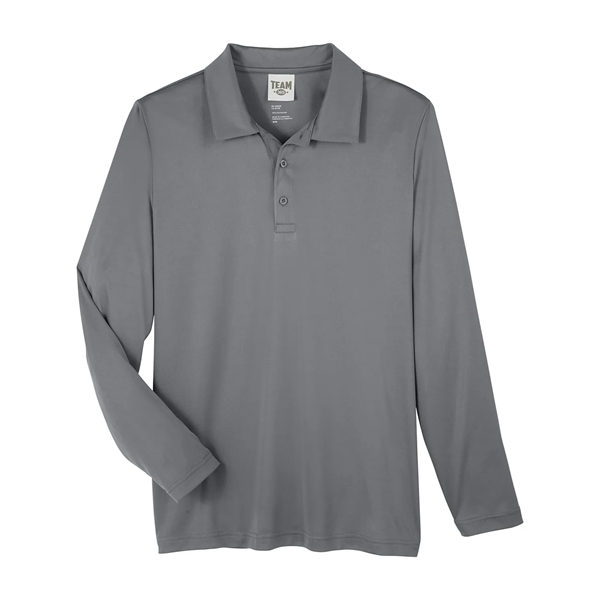 Team 365 Men's Zone Performance Long Sleeve Polo - Team 365 Men's Zone Performance Long Sleeve Polo - Image 36 of 46