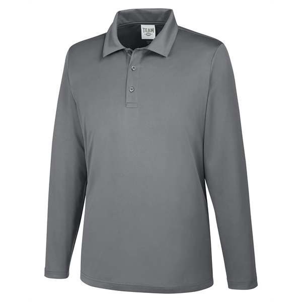 Team 365 Men's Zone Performance Long Sleeve Polo - Team 365 Men's Zone Performance Long Sleeve Polo - Image 38 of 46