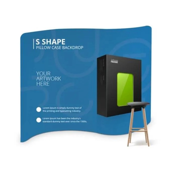 S Shape Pillow Case Backdrop Package (10.25'x7.33') - S Shape Pillow Case Backdrop Package (10.25'x7.33') - Image 0 of 1