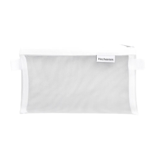 Transparent Mesh Pencil Case with Zipper - Transparent Mesh Pencil Case with Zipper - Image 5 of 9