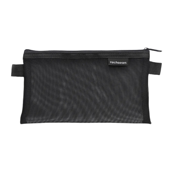 Transparent Mesh Pencil Case with Zipper - Transparent Mesh Pencil Case with Zipper - Image 7 of 9