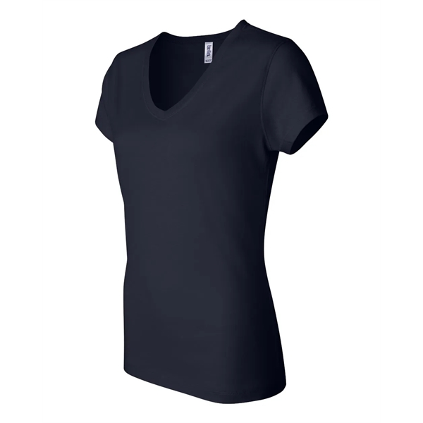 BELLA + CANVAS Women's Jersey V-Neck Tee - BELLA + CANVAS Women's Jersey V-Neck Tee - Image 20 of 42