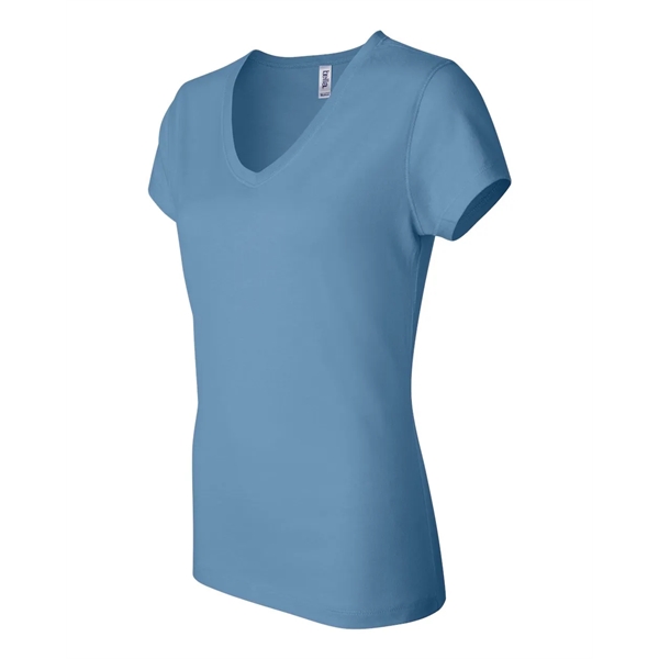 BELLA + CANVAS Women's Jersey V-Neck Tee - BELLA + CANVAS Women's Jersey V-Neck Tee - Image 23 of 42