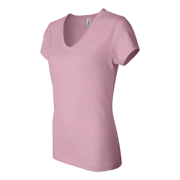 BELLA + CANVAS Women's Jersey V-Neck Tee - BELLA + CANVAS Women's Jersey V-Neck Tee - Image 26 of 42