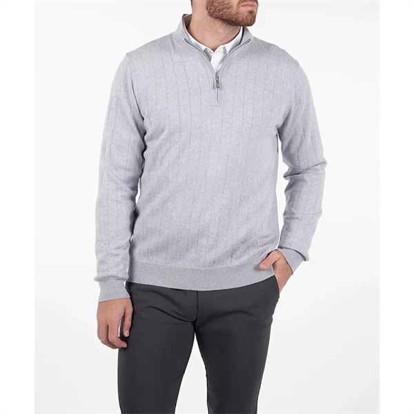 Bobby Jones Signature Merino 1/4 Zip Mock Neck Wind Sweater - Bobby Jones Signature Merino 1/4 Zip Mock Neck Wind Sweater - Image 1 of 4
