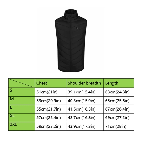 Heated Vest 9 Heating Zones - Heated Vest 9 Heating Zones - Image 4 of 4