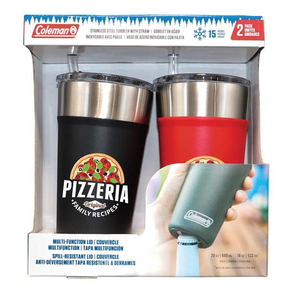 20 oz. Coleman Stainless Steel Tumblers - 20 oz. Coleman Stainless Steel Tumblers - Image 0 of 7