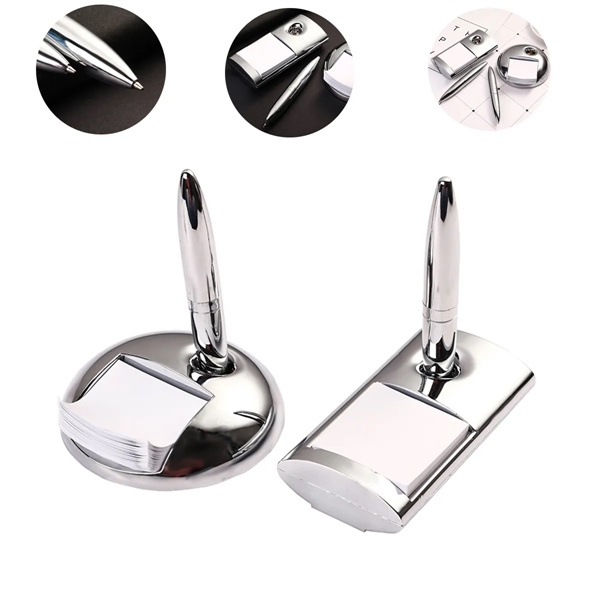 Signing Pen With Sticky Note Metal - Signing Pen With Sticky Note Metal - Image 0 of 3