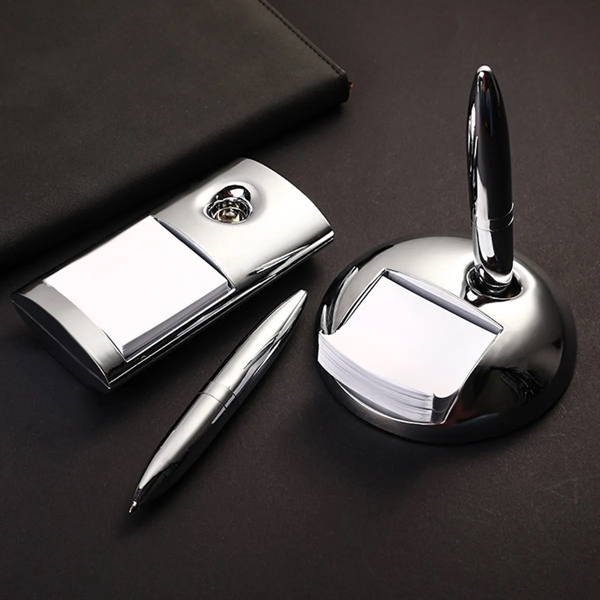 Signing Pen With Sticky Note Metal - Signing Pen With Sticky Note Metal - Image 1 of 3