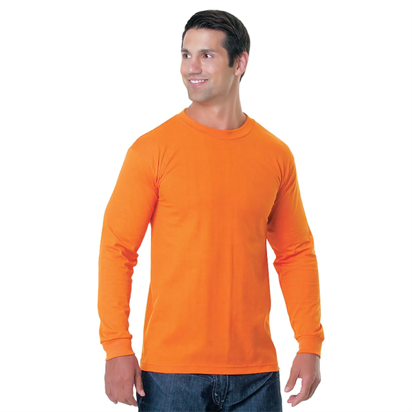 Non-ANSI USA-Made Poly-Cotton Safety Long Sleeve T-Shirt - Non-ANSI USA-Made Poly-Cotton Safety Long Sleeve T-Shirt - Image 2 of 2