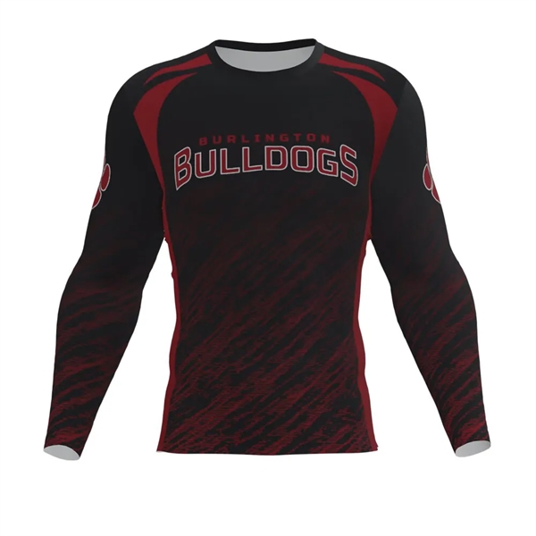 Custom Sublimated Elite Long Sleeve Compression Shirt - Custom Sublimated Elite Long Sleeve Compression Shirt - Image 0 of 3